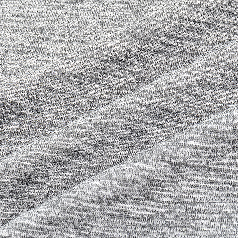 レディース DRYメッシュTシャツ V首 杢グレー