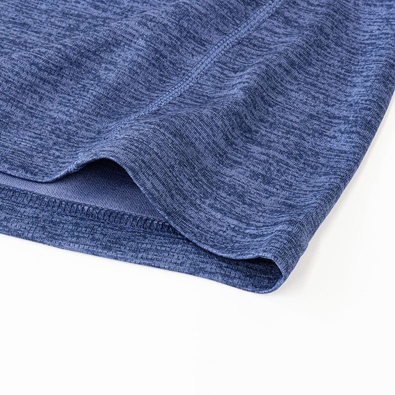 レディース DRYメッシュTシャツ V首 杢ネイビー