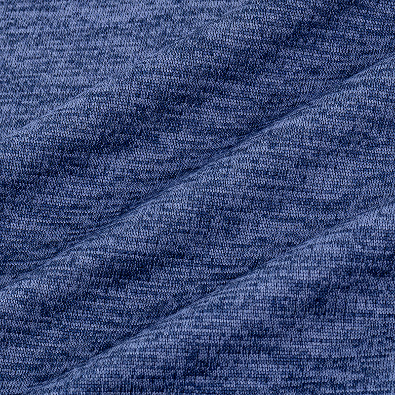 レディース DRYメッシュTシャツ V首 杢ネイビー