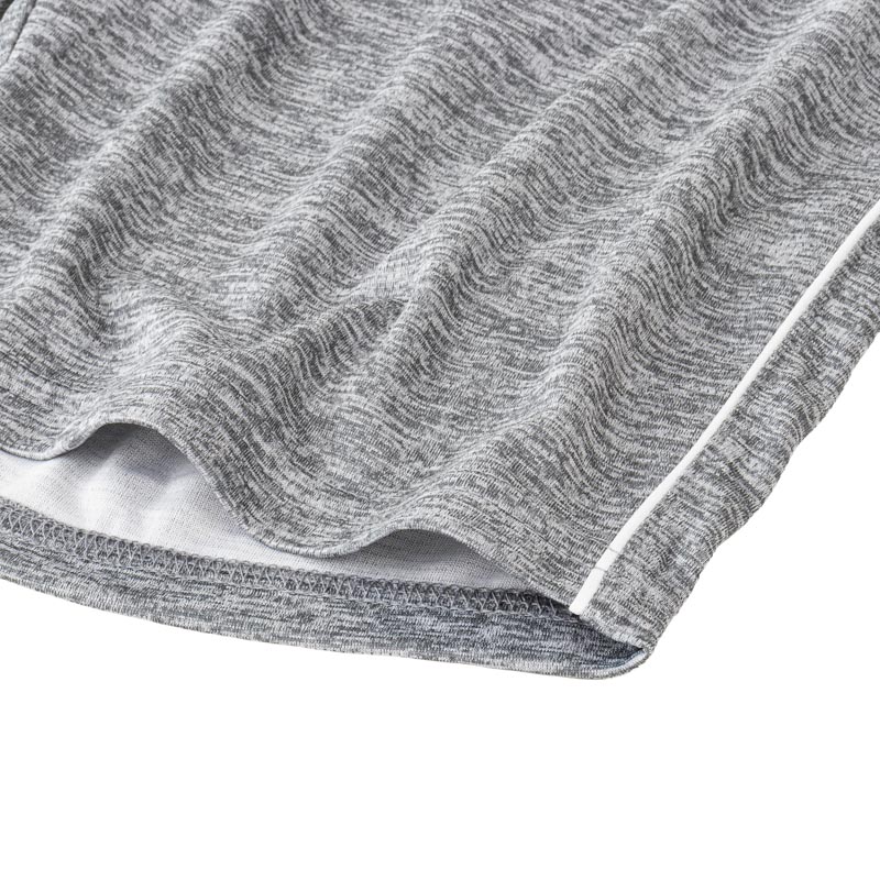 レディース DRYハーフパンツ 杢グレー