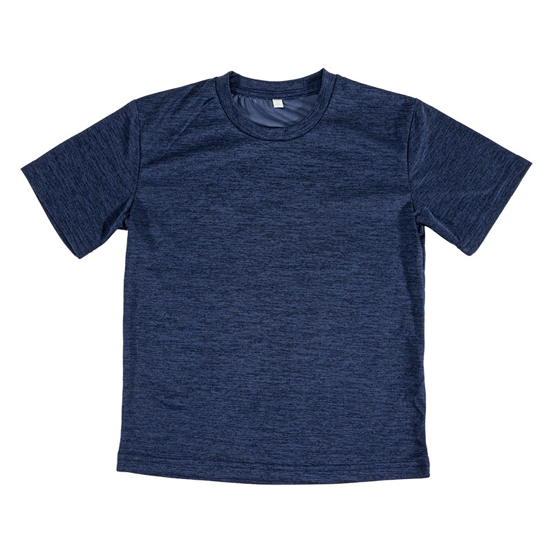 キッズ DRYメッシュTシャツ 杢ネイビー 160cm