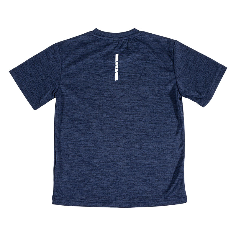 キッズ DRYメッシュTシャツ 杢ネイビー 160cm