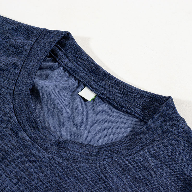 キッズ DRYメッシュTシャツ 杢ネイビー 160cm