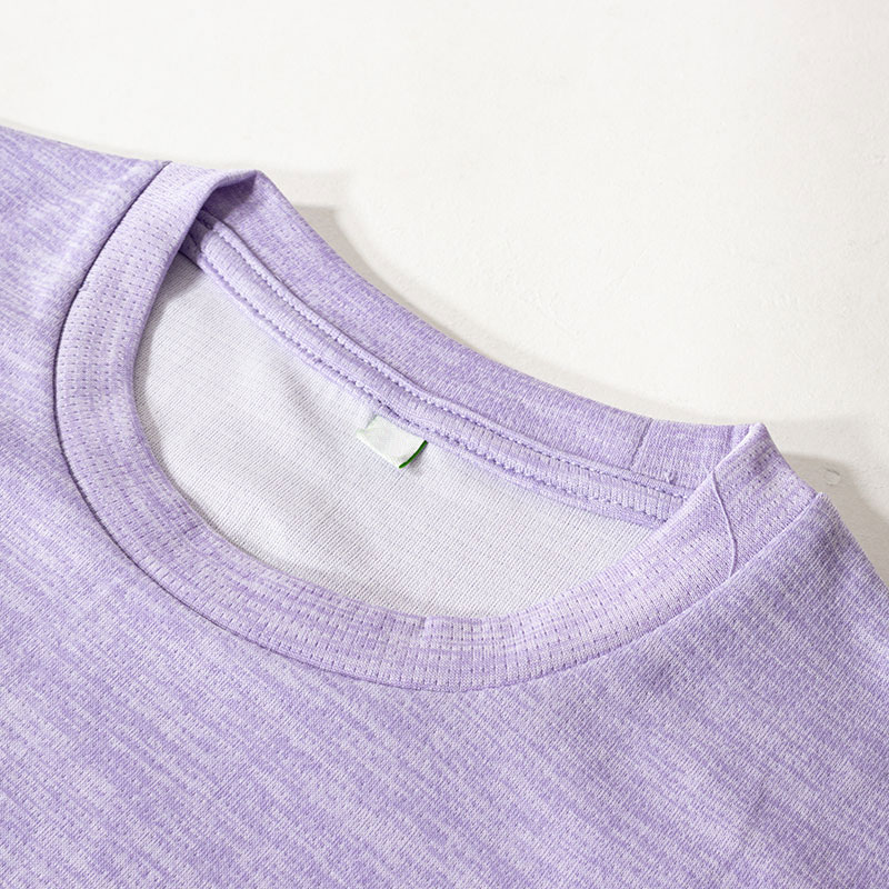 キッズ DRYメッシュTシャツ 杢ラベンダー 160cm
