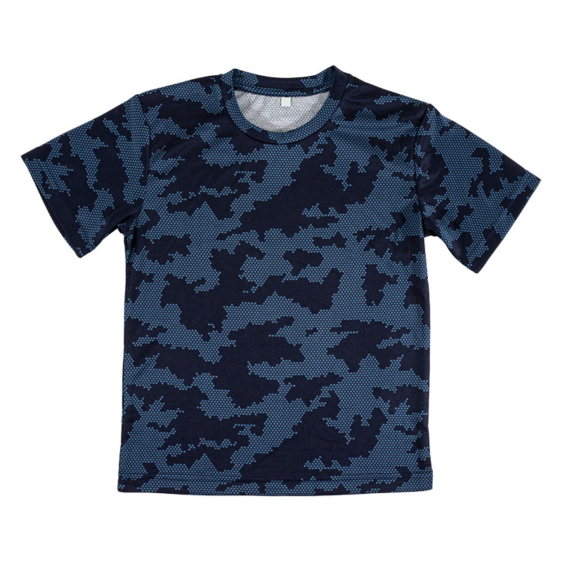 キッズ DRYメッシュTシャツ ネイビー迷彩 160cm