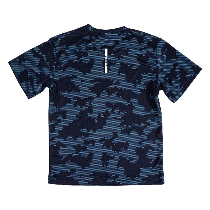 キッズ DRYメッシュTシャツ ネイビー迷彩 160cm