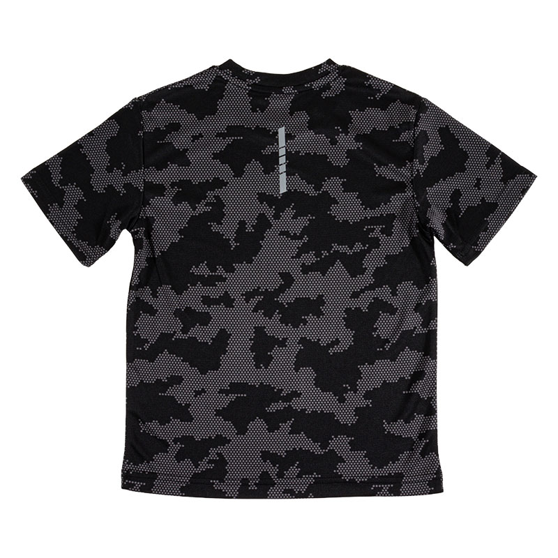 キッズ DRYメッシュTシャツ ブラック迷彩 160cm