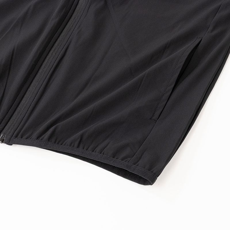 メンズ 冷感UVパーカー ブラック