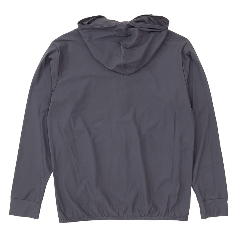 メンズ 冷感UVパーカー チャコール
