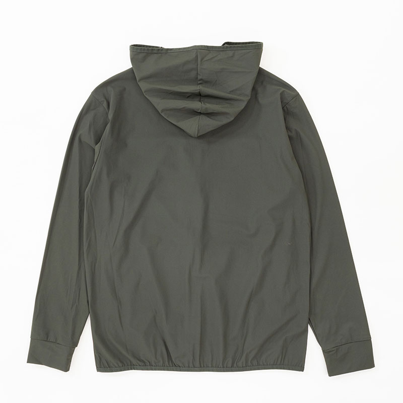 メンズ 冷感UVパーカー カーキ