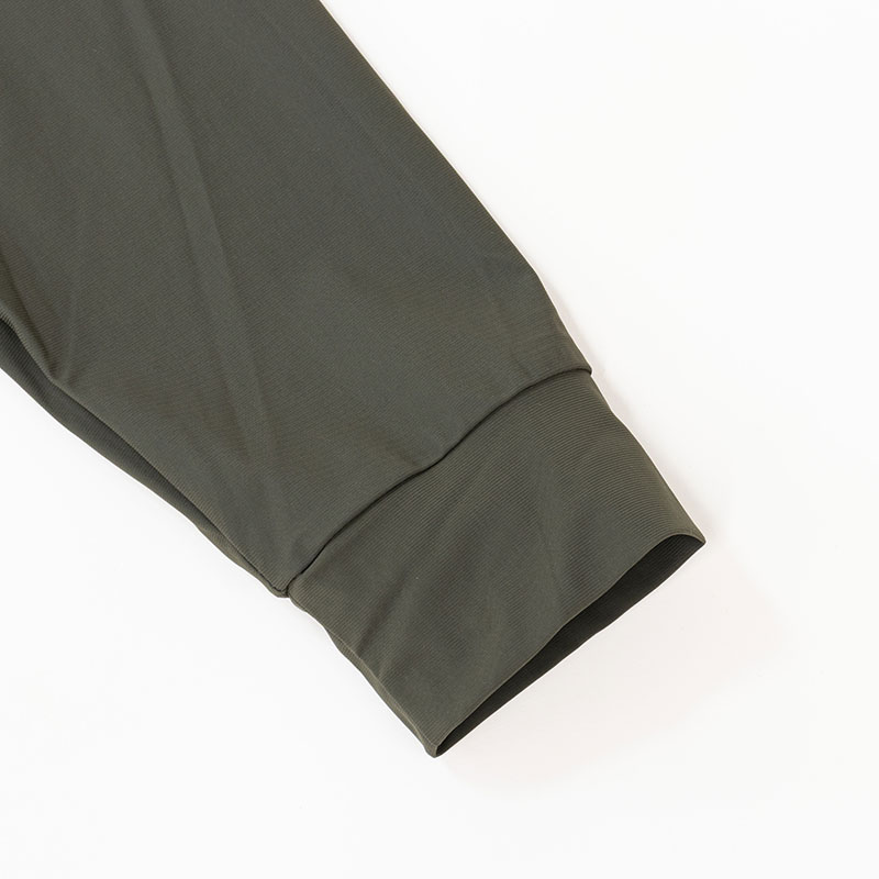 メンズ 冷感UVパーカー カーキ