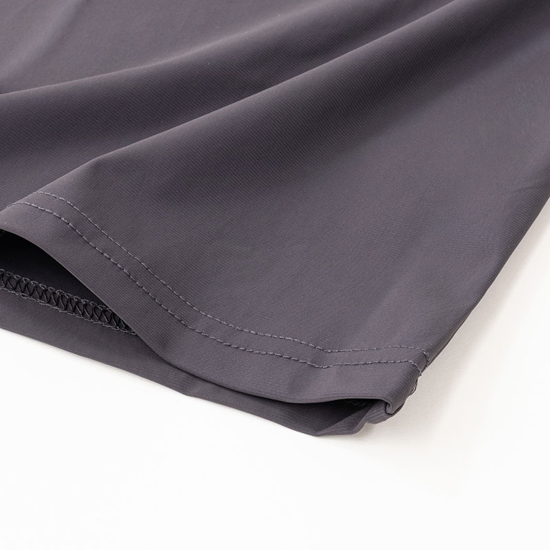 メンズ 冷感Tシャツ 長袖 チャコール