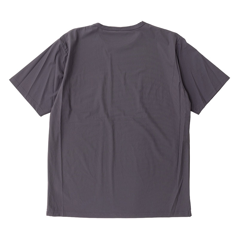 メンズ 冷感Tシャツ 半袖 チャコール