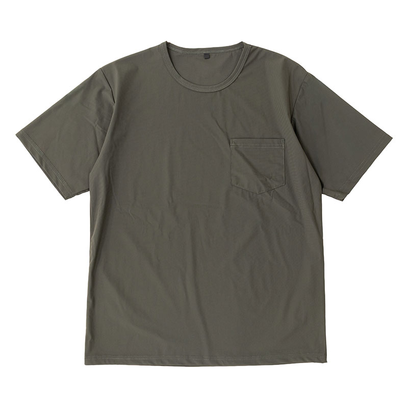 メンズ 冷感Tシャツ 半袖 カーキ