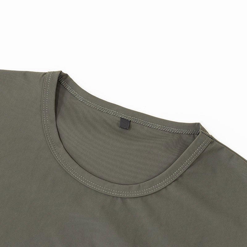 メンズ 冷感Tシャツ 半袖 カーキ