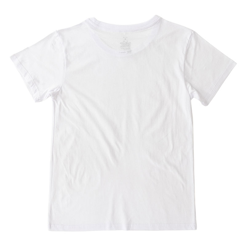 メンズ 綿100% インナー 半袖 丸首 ホワイト