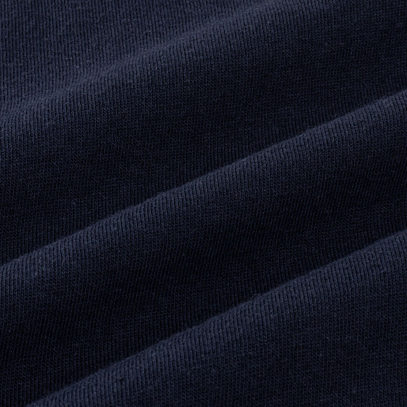 メンズ 綿100% インナー 半袖 丸首 ネイビー