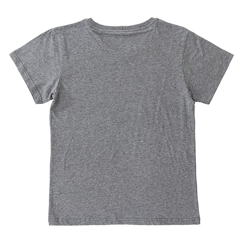 メンズ 綿100% インナー 半袖 丸首 杢グレー