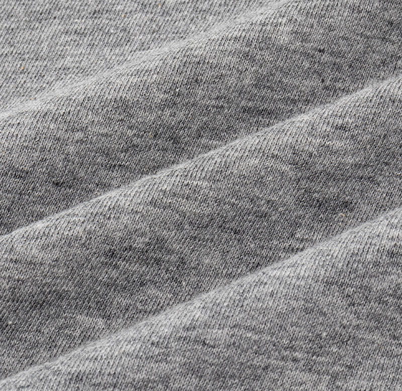 メンズ 綿100% インナー 半袖 丸首 杢グレー