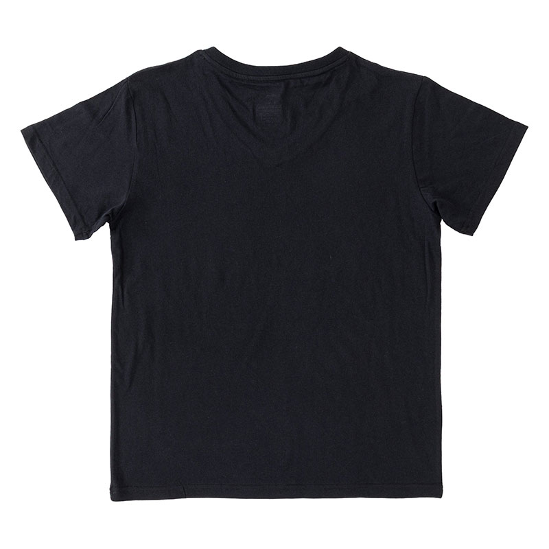 メンズ 綿100% インナー 半袖 V首 ブラック