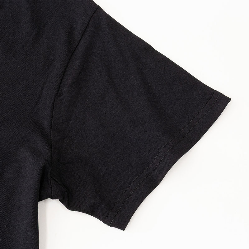 メンズ 綿100% インナー 半袖 V首 ブラック