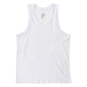 メンズ 綿100% インナータンクトップ ホワイト