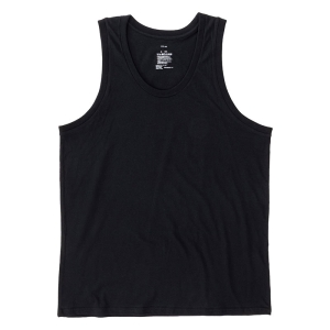メンズ 綿100% インナータンクトップ ブラック