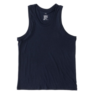 メンズ 綿100% インナータンクトップ ネイビー