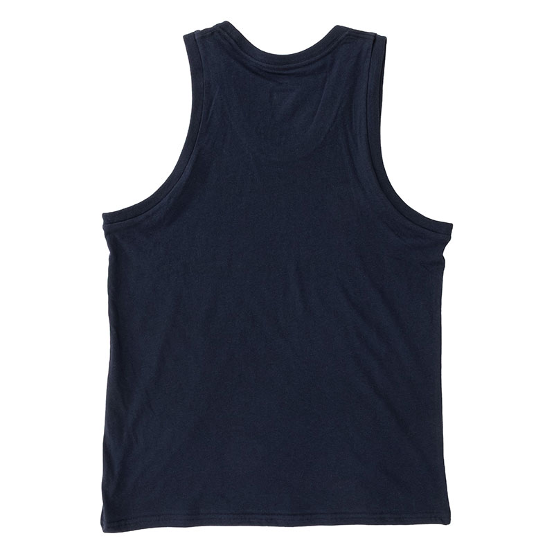 メンズ 綿100% インナータンクトップ ネイビー