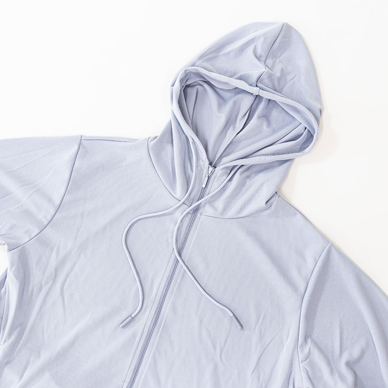 レディース UVメッシュパーカー サックス