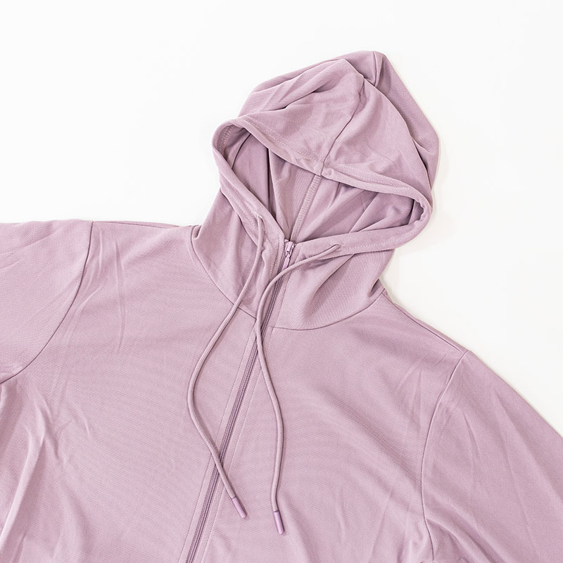 レディース UVメッシュパーカー ピンク