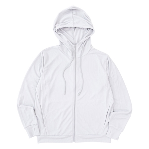 レディース UVメッシュパーカー ライトグレー