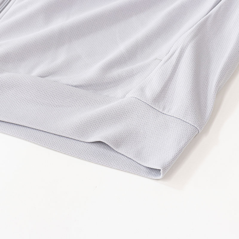 レディース UVメッシュパーカー ライトグレー