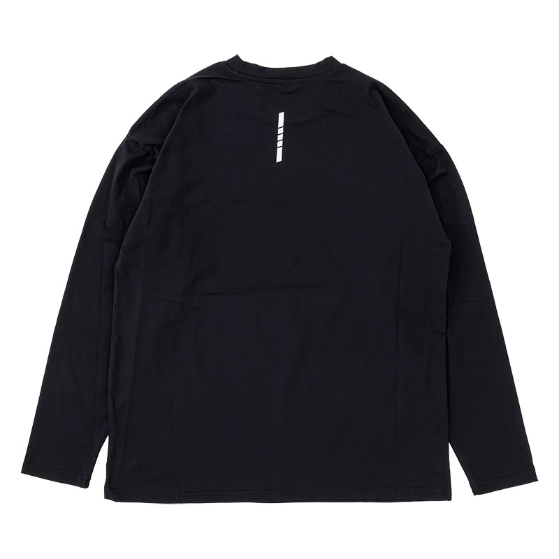 メンズ 通気速乾 Tシャツ 長袖 ブラック