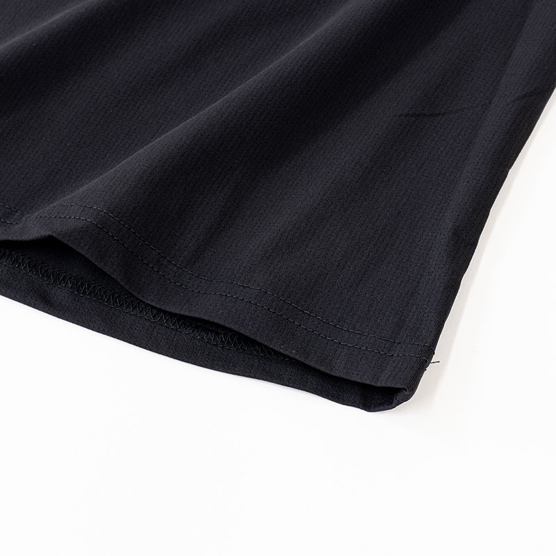 メンズ 通気速乾 Tシャツ 長袖 ブラック