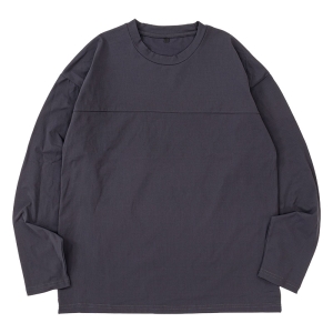 メンズ 通気速乾 Tシャツ 長袖 チャコール