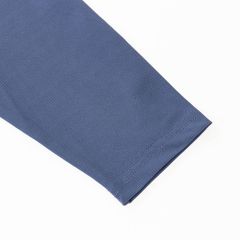 メンズ 通気速乾 Tシャツ 長袖 ネイビー