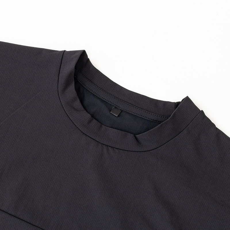 メンズ 通気速乾 Tシャツ 半袖 ブラック