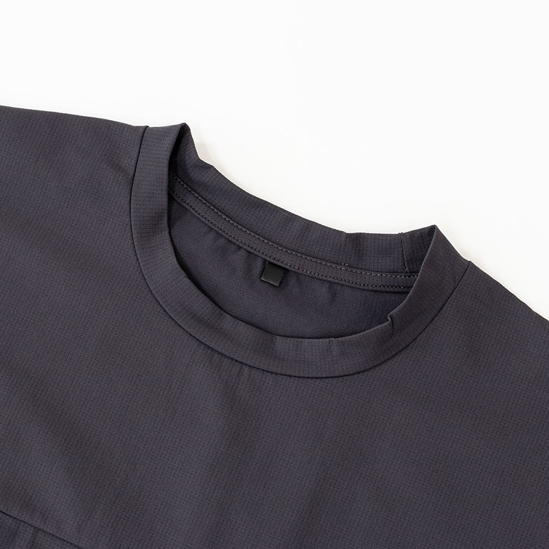 メンズ 通気速乾 Tシャツ 半袖 チャコール