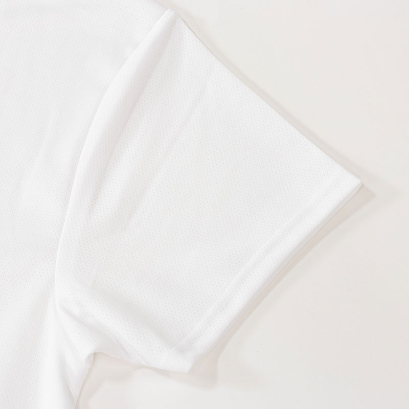 メンズ 涼感インナー 半袖 丸首 ホワイト