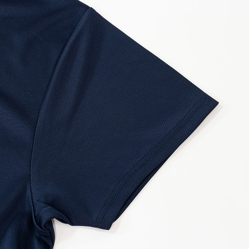 メンズ 涼感インナー 半袖 V首 ネイビー