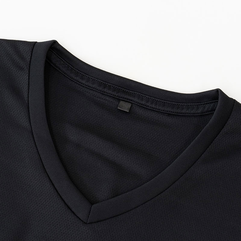 メンズ 涼感インナー V首 サーフ ブラック