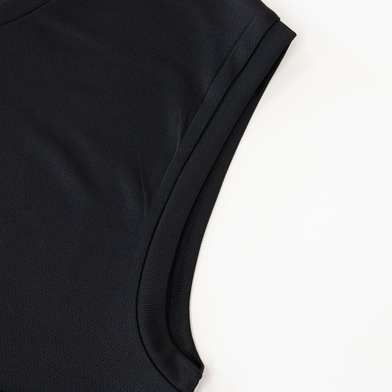 メンズ 涼感インナー V首 サーフ ブラック