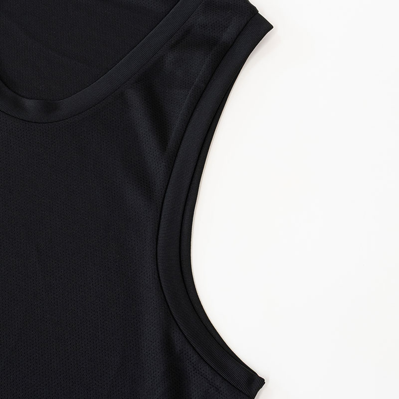 メンズ 涼感インナー タンクトップ ブラック