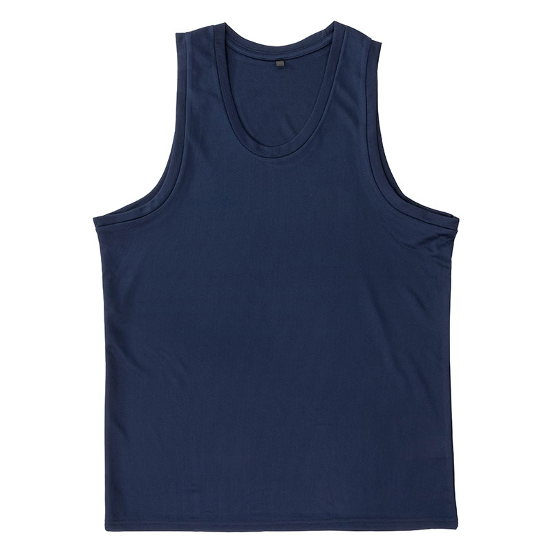 メンズ 涼感インナー タンクトップ ネイビー