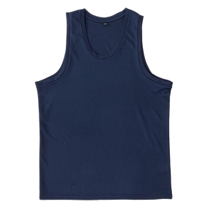 メンズ 涼感インナー タンクトップ ネイビー