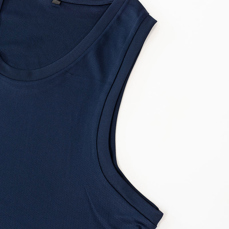 メンズ 涼感インナー タンクトップ ネイビー