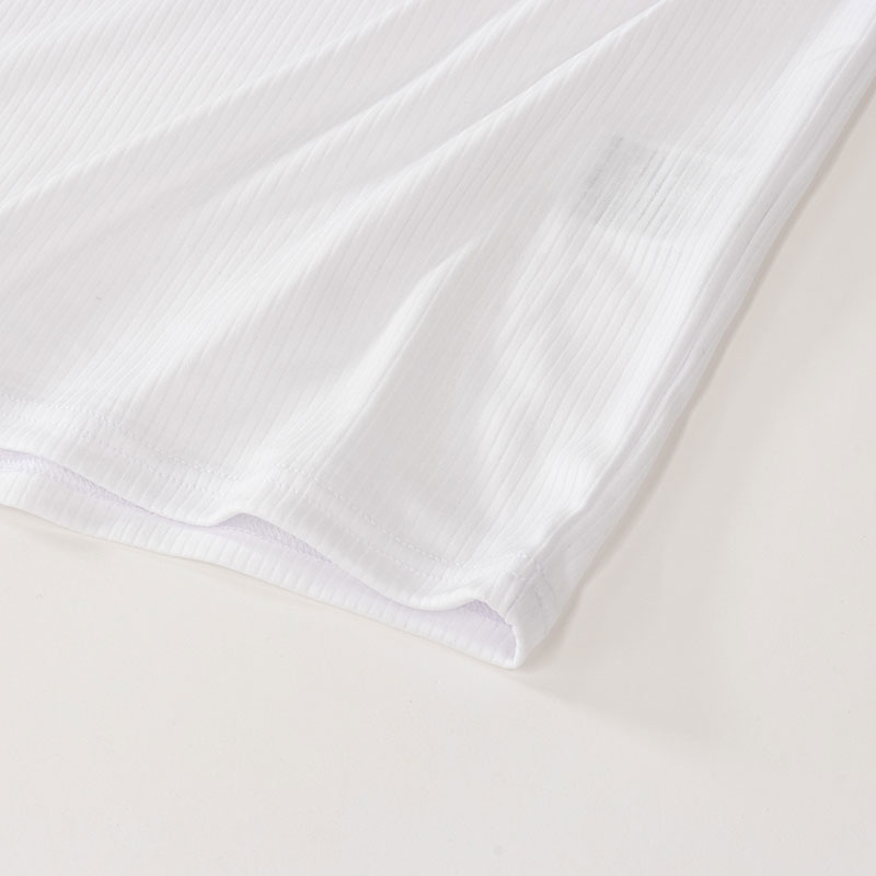 メンズ 涼感インナー 半袖 V首 ホワイト