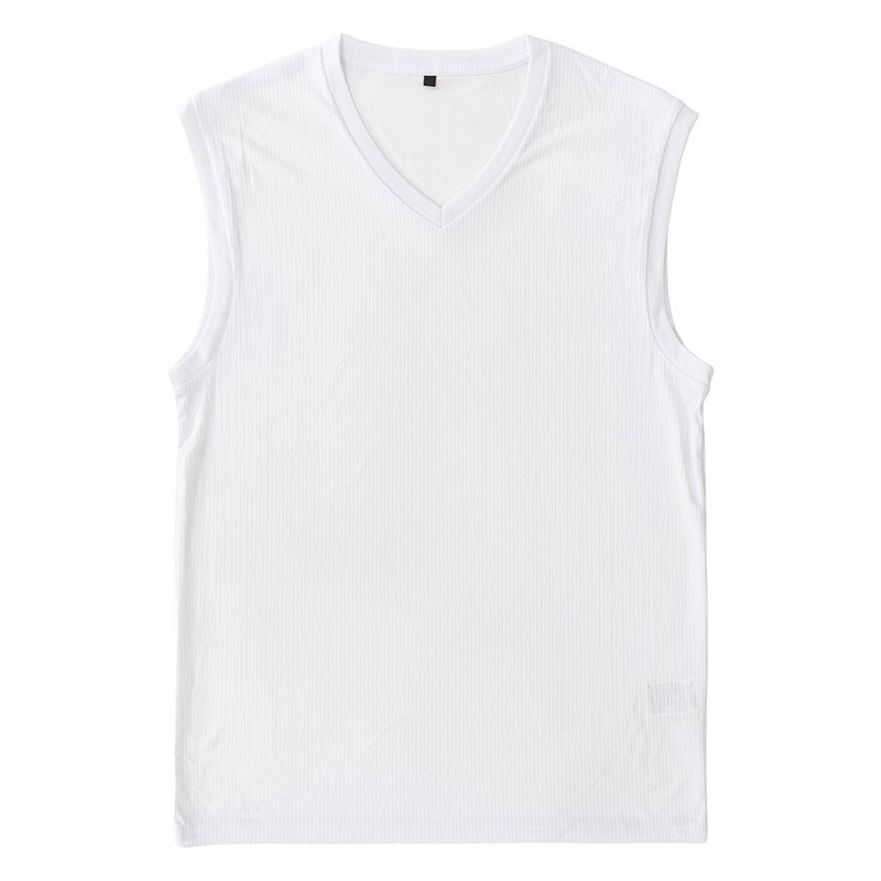 メンズ 涼感インナー V首 サーフ ホワイト