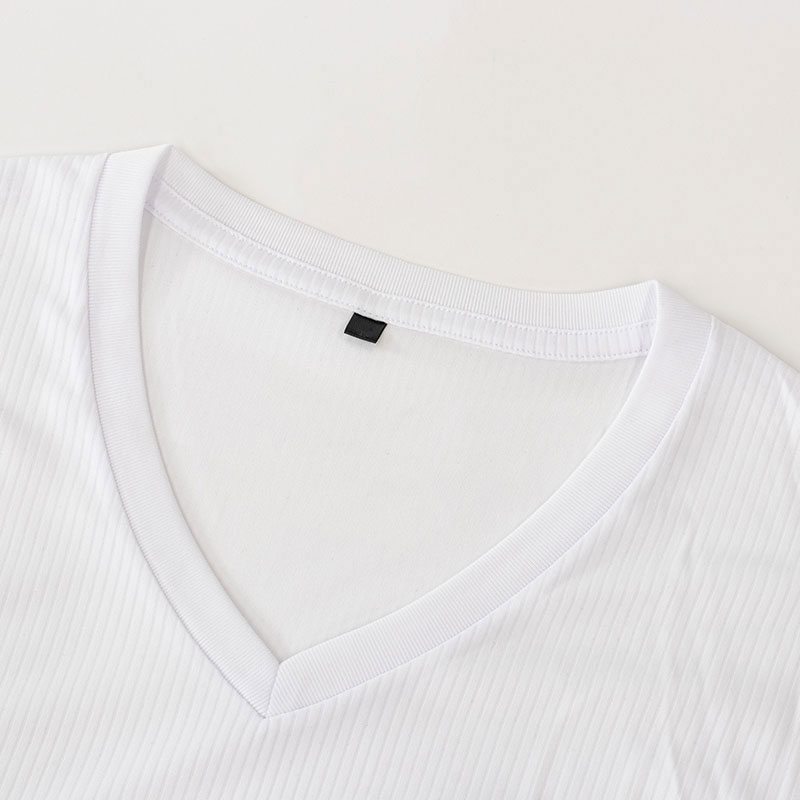 メンズ 涼感インナー V首 サーフ ホワイト